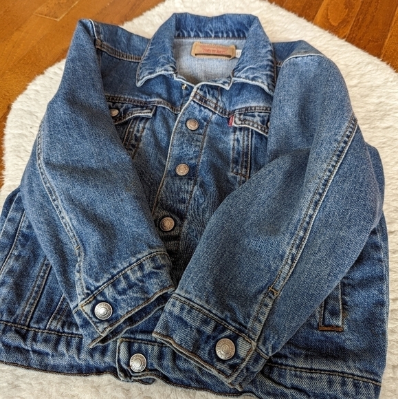 LEVI'S kids jeans denim jacket 6x - Picture 2 of 6